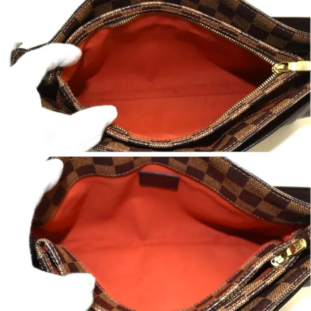 Authentic Louis Vuitton NEW aubagne damier ebene mini satchel